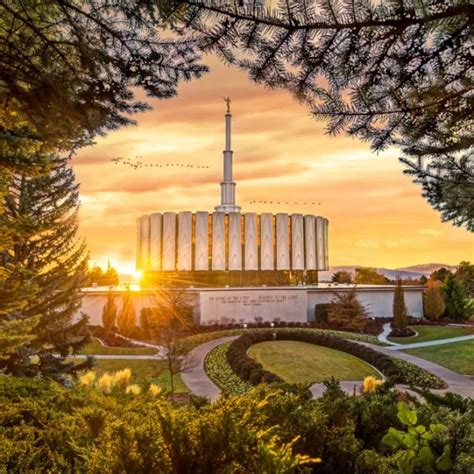 Provo Temple Brightly Beams - LDS Temple Pictures