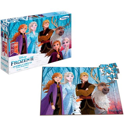 Quebra Cabeça Da Frozen - QUEBRA CABEÇA FROZEN II 100 PEÇAS DISNEY XALINGO REF:19765 4 ANOS ...