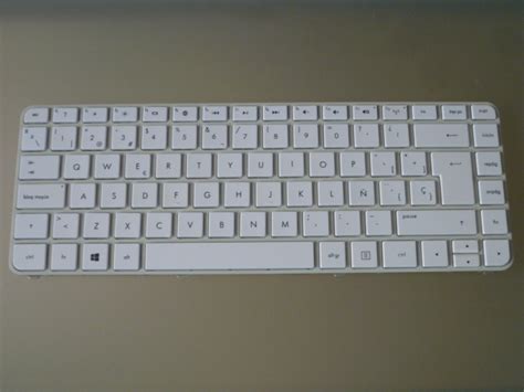 Teclado Hp G Blanco Marco Plateado Espa Ol Soluciones Port Tiles