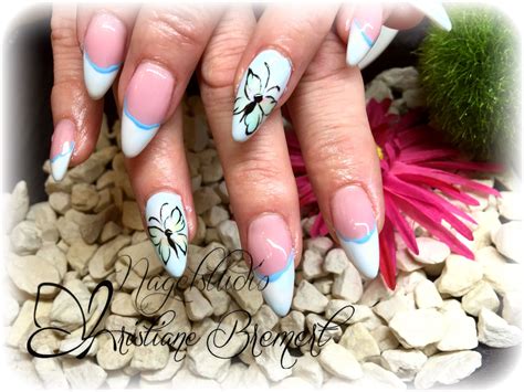 Studiomodellage Mandelf Rmig Gelmalerei Nails Beauty