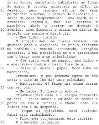 Quest O Fernando Sabino Quantas Ora Es Pode Se Observar No Seguinte