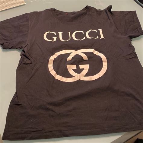 Gucci Shirts Gucci Tshirt Black Poshmark