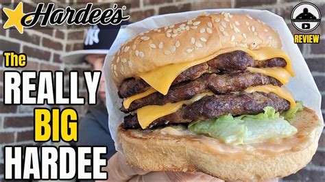 Hardees® The Really Big Hardee Review ⭐🍔🍔🍔 Theendorsement Youtube