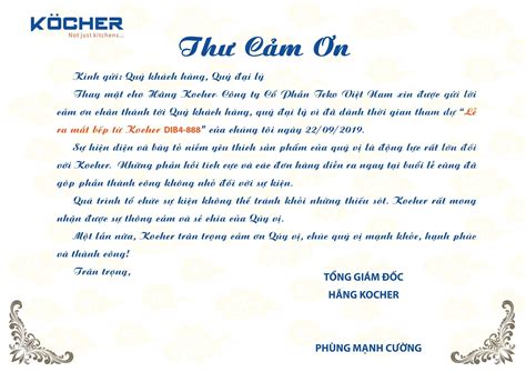 Thư Cảm Ơn