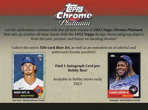 2022 Topps Chrome Platinum Anniversary Baseball Hobby Box Price Release