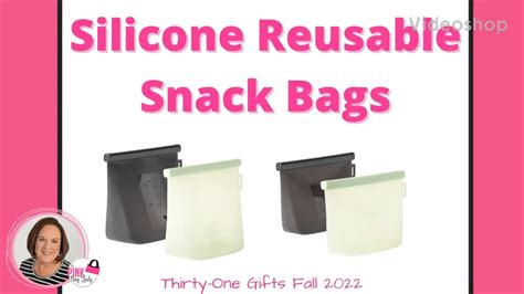 Silicone Reusable Snack Bags Thirty One Gifts Fall 2022 Independent