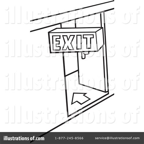 Exit Clipart 1051475 Illustration By Dero