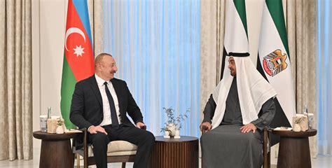 President Ilham Aliyev Meets With President Of Uae In Dubai The Gulf