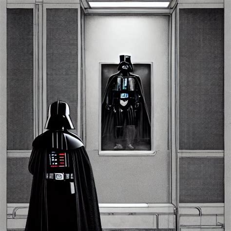 Stabilityai Stable Diffusion Darth Vader Waiting For A Letter By