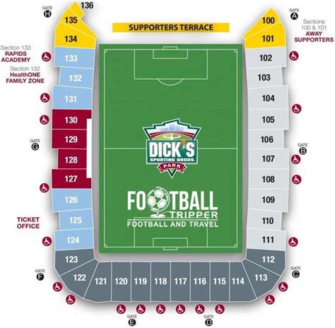 Dick S Sporting Goods Park Colorado Rapids Football Tripper