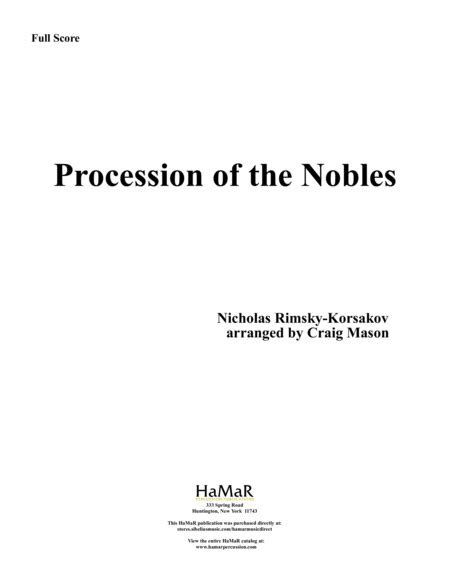 Procession Of The Nobles By Nikolay Andreyevich Rimsky Korsakov