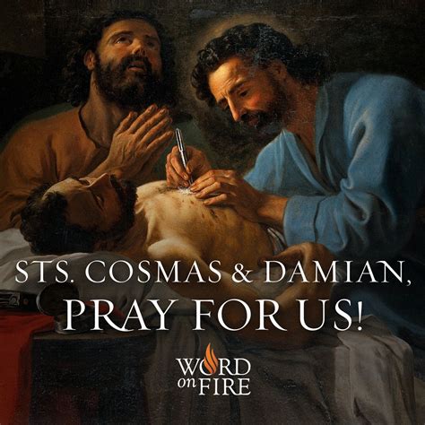 Sts Cosmas And Damian Pray For Us Martyrs Pray For Us Catholic Saints