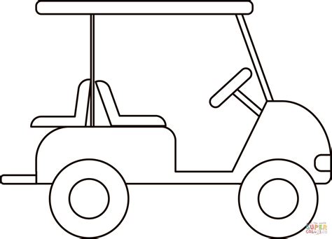 Golf Cart coloring page | Free Printable Coloring Pages