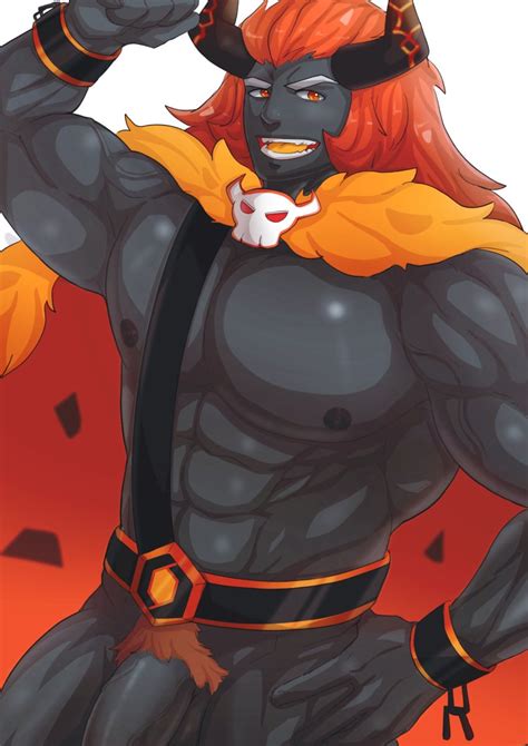 Rule 34 Abs Black Penis Black Skin Capsaicin Cookie Cookie Run Fire High Res Male Male Only