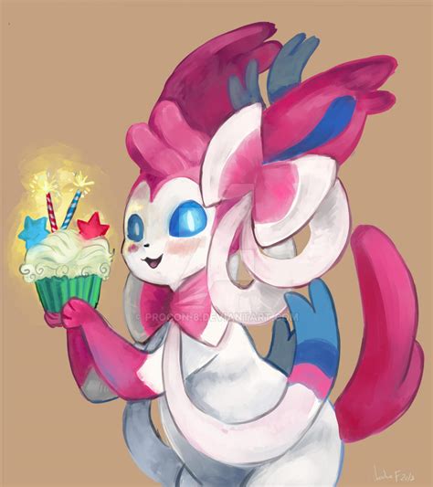 Sylveon Birthday by procon-8 on DeviantArt