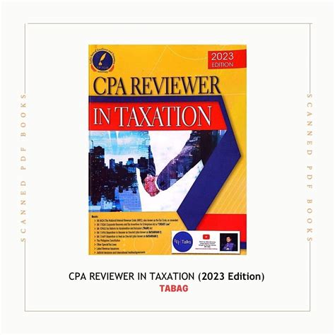 CPA Reviewer In Taxation 2023 Hobbies Toys Books Magazines