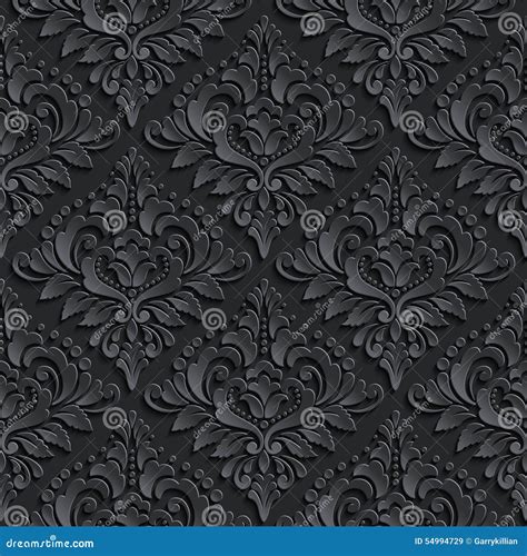 Vector Damask Seamless Pattern Background Elegant Stock Vector