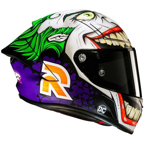 Full Face Motorcycle Helmet Hjc Rpha1 Joker Dc Comics Mc48sf Matt For