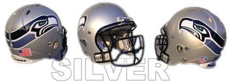 The Seahawks silver helmet that never was. It lost out to the blue ...