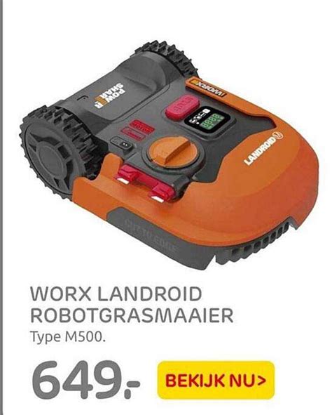 Worx Landroid Robotgrasmaaier M Aanbieding Bij Praxis Folders Nl