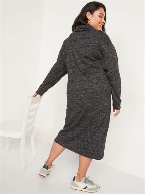 Long Sleeve Turtleneck Midi Sweater Shift Dress Old Navy