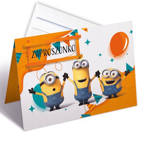 Minionki Urodziny Zaproszenia Niska Cena Na Allegro Pl