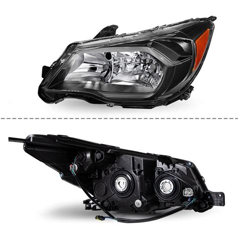 Faros de ámbar negro halógeno para Subaru Forester SJ 2014 2015 LH RH