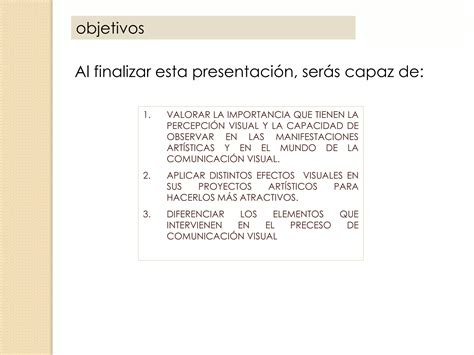 La Percepción Visual Y Lectura De Imágenes Ppt