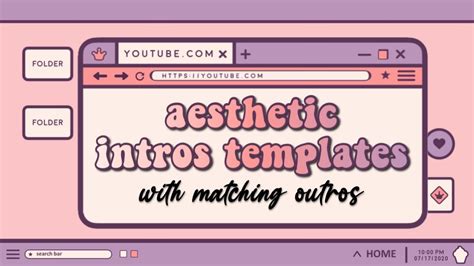 10 CUTE AESTHETIC INTRO TEMPLATES WITH MATCHING OUTROS LINKS 1