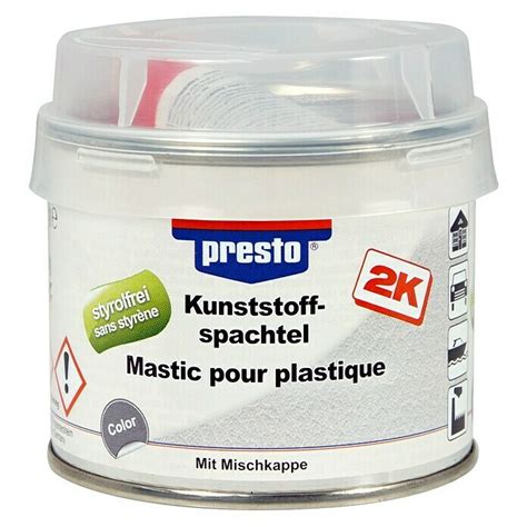 Presto Kunststoffspachtel K Schwarz G Styrolfrei Bauhaus