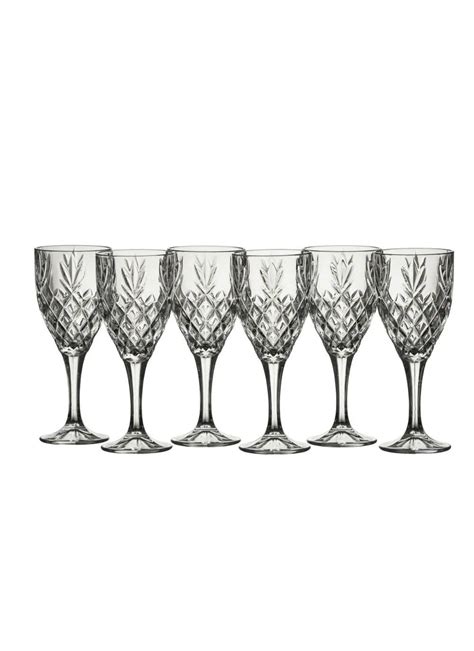 Galway Crystal Renmore Goblets Set Of 6 Blarney