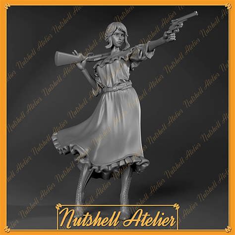 Nutshell Atelier Gunslinger 01 NSFW 3D Model 3D Printable CGTrader