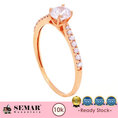 Promo Cincin Emas Velerin Solitaire Gold 10K Semar Nusantara Cicil 0