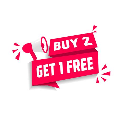 Buy Get Free Banner Special Offer Design Template Modern Vector