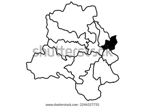 Shahdara Delhi India Map Black Silhouette Stock Illustration 2246327735 ...