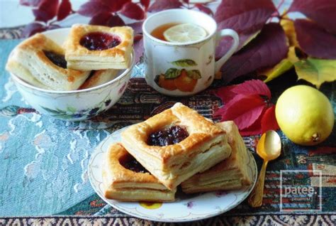 Слойки с джемом - рецепт с фотографиями - Patee. Рецепты