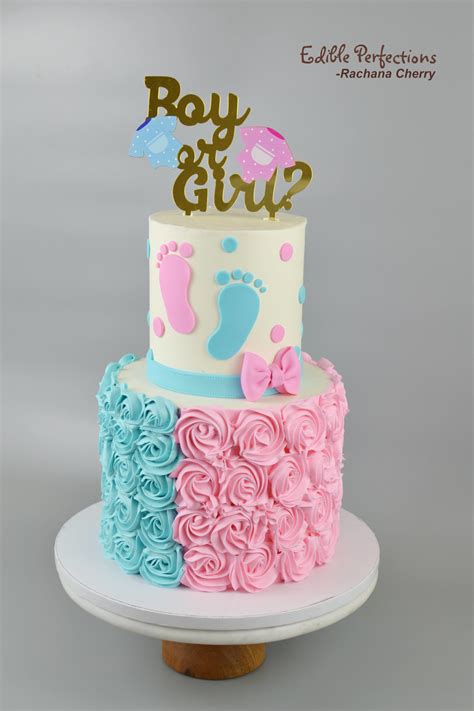 Gender Reveal Cake 5 - Edible Perfections