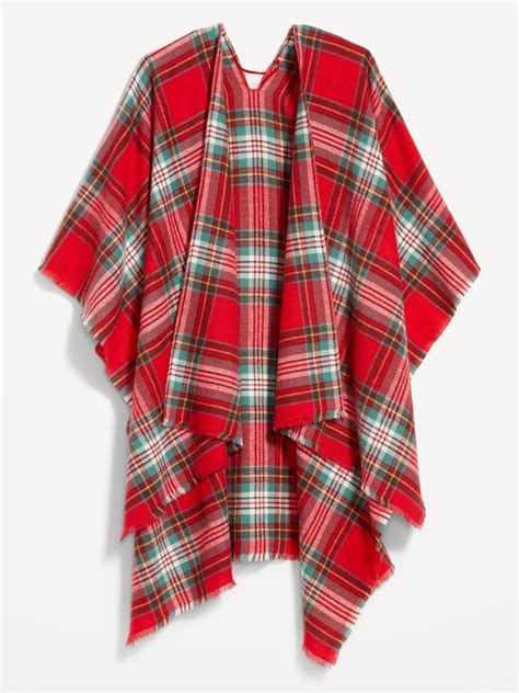 Flannel Poncho Old Navy