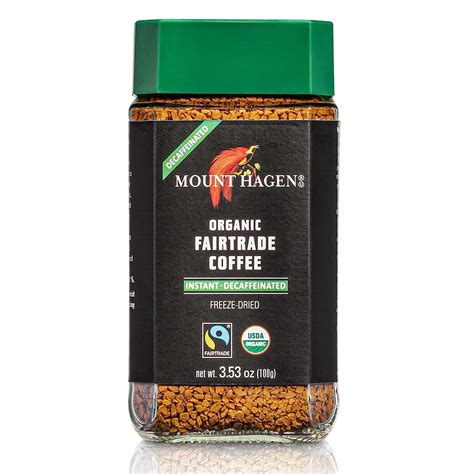 Mount Hagen Organic Freeze Dried Instant Decaf Coffee, 3.53oz | Fair