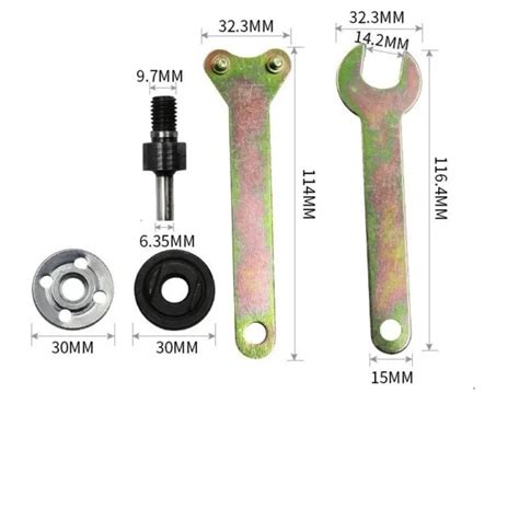 Outils Meuleuse Angle Mandrin Poign E Mm Kit Perceuse Adaptateur