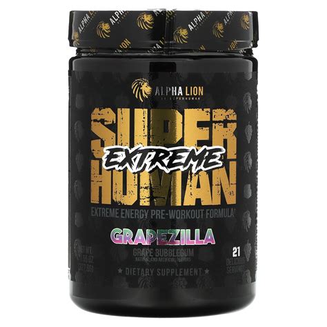 Alpha Lion Superhuman Extreme Pre Workout Powder Beta Alanine L