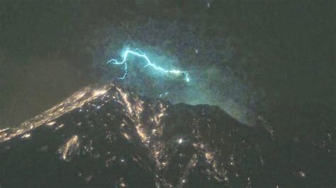 Erupci N Bajo Tormentas El Ctricas Espectacular Erupci N Volc Nica En