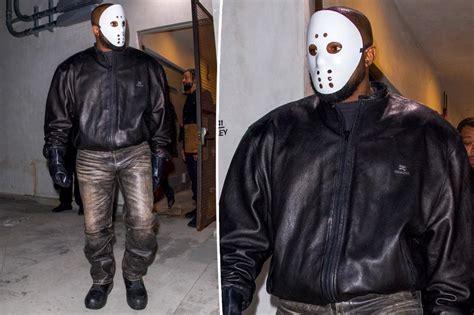 Kanye West channels 'Friday the 13th' horror villain with hockey mask ...