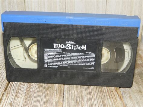 Lilo And Stitch Walt Disney Movie Vhs Cassette Rated G No Etsy