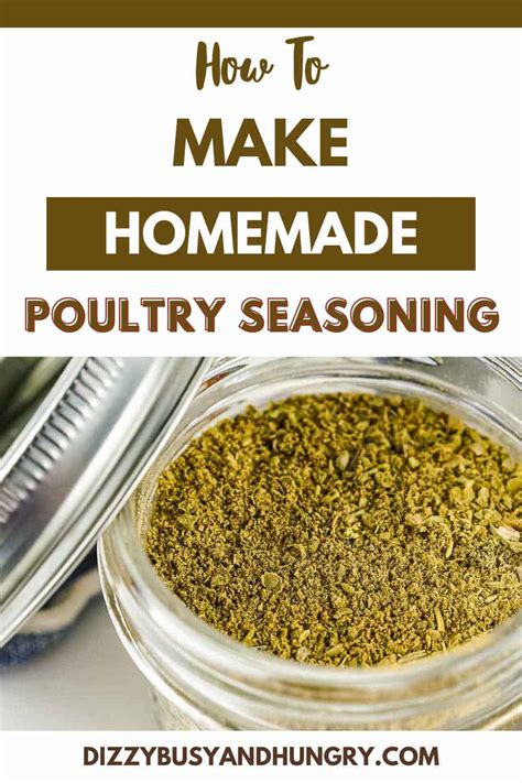 Easy Homemade Poultry Seasoning Recipe Dizzy Busy And Hungry