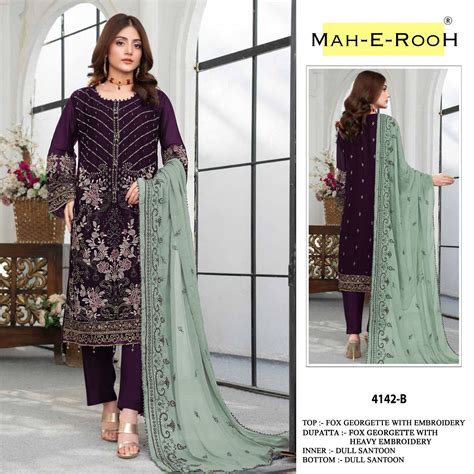 Mah E Rooh 4142 B Pakistani Suits In India