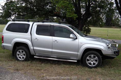 VW Amarok Dual Cab 2020 Steel Canopies Razorback Canopies