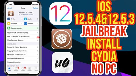 New Jailbreaks Install Cydia Ios 12 5 4andios 12 5 3 No Pc With Unc0ver