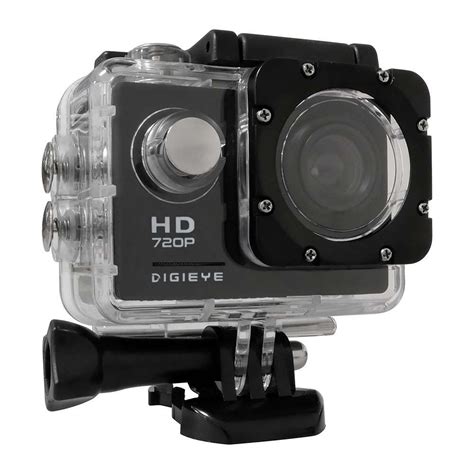 Digieye P Waterproof Hd Action Camera Kit With Lcd Screen Gb