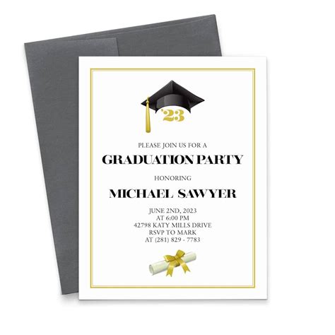 Printable Graduation Party Invitations Templates